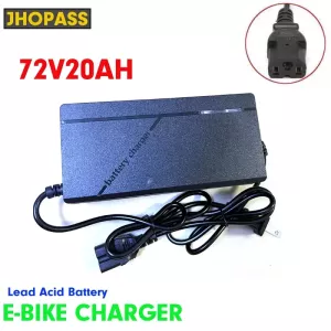 HD 72V20AH Charger for Lead Acid Battery ebike 87.5V LED display smart DC100-240V Charger For Electric Bike Bicyle Scooters