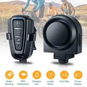 ANTUSI Bike Motorcycle Alarm Security System Bicycle Vibration Motion Sensor Rechargeable Multipurpose Alert Device A2