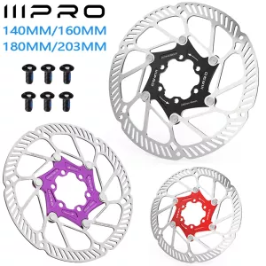 IIIPRO Bicycle Rotor 140/160/180/203MM Bike Floating Rotor Road Mountain Bike Brake Disc 160mm Bicycle Brakes Rotors 6 Bolts