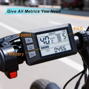 【Haytrix-S866】Fatbike V20 Screen EBike LCD Display Bicycle Speedometer Cycling Computer for Bikes Accessories