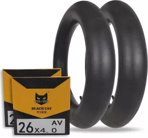 ZUKKA 2 Pieces Fat Tire Tubes 20x4.0/26x4.0 AV 32mm Valve Fat Inner Tubes Electric Bike/Mountain Bike Fat Tire Tubes Road Bike