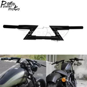 25mm Handlebar Z-Bar For Harley Custom Chopper Softail Dyna XL Sportster Street Bob Universal for Motorcycle 1" Z Bars Handlebar