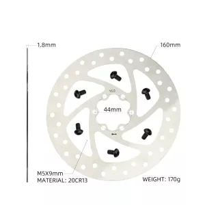 New 6inch 160 Hydraulic Brake Disc Electric Scooter Steel Rotor Zoom Accessories for MTB Bike Mountain Road Bicycle Cycling Pads