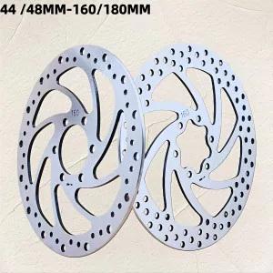 GUSTAVO Electric Bike 2.8mm Disc Brake Rotor Thicken 160/180mm Super Rigidity 6 Bolt Installation aperture 44MM /48MM Optional