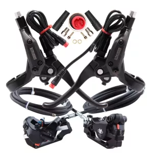 Goodtaste GT03N Left Disc Hydraulic Brakes for Mountain E-bike Power Off Xod Long Oil Tube 2100 160 140 Lever Clamp Brake Handle