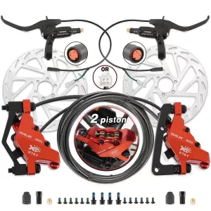 Electric Bicycle Hydraulic Disc Brake Kit Ebike Power Cut Off Brake Level Bicycle Dual Disc KTET Oil Brakes