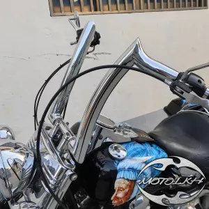 motorcycle 12" 14" 16" Bar Handlebars 2 inches For Harley Softail Fat boy Breakout Road King Special Dyna FAT BOB 2008-2024