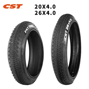 CST Fat Tire Snow Beach Bicycle Tire 20X4.00 26*4.0 Electric Snowmobile 26er MTB Bicycle Parts 20inch Bicycle Anti-Slip Fat Tire