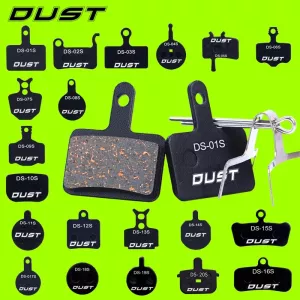 DUST 1 Set Semi-Metal Bicycle Hydraulic Disc Brake Pads MTB Mountain Bike Parts for SHIMANO XT XTR M315 SRAM Avid BB5 BB7 E1 E3