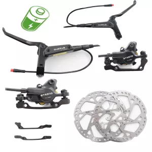 TESNO EBike Hydraulic Disc Brake 2 Piston Scooter parts Bicycle Accessories 160mm Rotor Caliper Front Rear 850mm1700mm oil Set