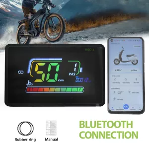 H6C-2Bluetooth Lcd Cycling Computer Ebike Display Fatbike Odometer Waterproof Mountain Bike Waterproof Wired Bicycle Accessories