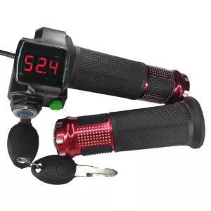 E-Bike Throttle Grip Ebike Handlebar TwistThrottle Grips Red LED Throttle Grip Brand New High Quality New Arrival