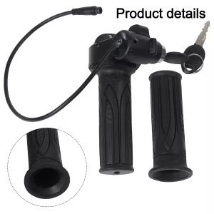 48V eBike Throttle Grip with 6PIN Keys Support for Electric Scooter Tricycle Motorcycle 7/8 inch 22MM Handlebar Black