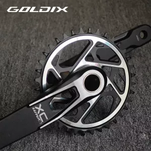 GOLDIX MTB Crankset 170/175mm SL 3 Bolt Direct Mount Crank 0mm Offset 34T 36T 38T 40T Chainring for XC AM