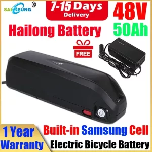48v 60ah E Bike Hailong Akku Bateria Bike Eletrica 72v 30ah 52v Batterie Velo 20 40 45ah 2000w 50ah Lithium Battery with Charger