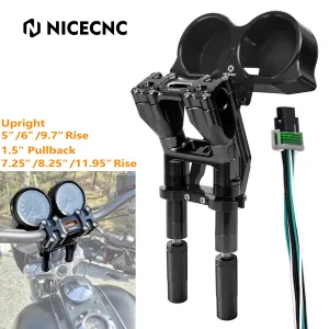 For 2022 2023 Road Glide ST 11.95" Handlebar Risers Instrument Gauge Relocation for Harley Road Glide/Special FLTRX FLTRXS 15-23