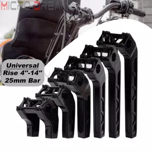 Club Style 25mm Handlebar T-bar Bars 4"-14" Riser for Harley Sportster Softail Bobber Cafe Racer Street Bob FXBB Custom Chopper