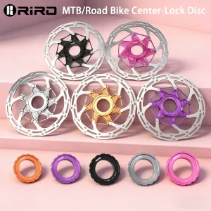 RIRO Center Lock Disc Brake Rotor 140mm/160mm Ventilated Heat Dissipation Quiet Lightweight CNC Molding for E-Bike / Road / MTB
