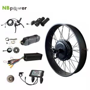 NBpower 48-72v 2000W Fat Bike Kit Front 135mm/Rear 170mm/190mm EBike Hub Motor Electric Bicycle Conversion Kit