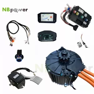 QSMOTOR 165 50H 10KW Mid-drive PMSM Motor kit For Electric Moped Dirt Bike with Fardriver ND72850/721200 Controller Foot Pedal