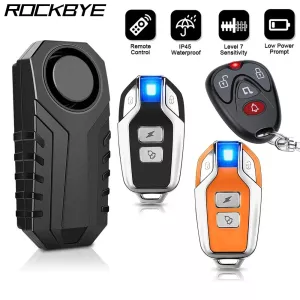 Rockbye Bicycle Alarm IP55 Waterproof Bicycle Motorcycle Alarm Electric Bicycle Horn Anti-theft Bicycle Detector Alarm System