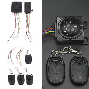 48-72V Anti-Theft E-bike Alarm Scooter Security Dual Remote Control Detector Alarm Anti Lost Remote Control Detector Alarm