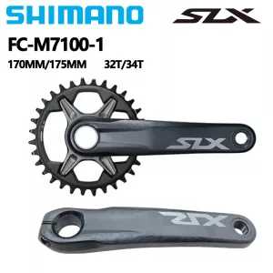 SHIMANO SLX M7100 Crankset 1X12Speed MTB Bike Chainwheel FC-M7100 170mm 175mm 32T 34T MT501 MT801 MT800-PA Bottom Bracket Bike