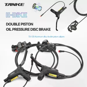 TANKE E-Bike Hydraulic Disc Brake,MTB Bicycle Brake Caliper Parts,Electric Folding Bicycle,Power Off for Driving Oil Disc Brake