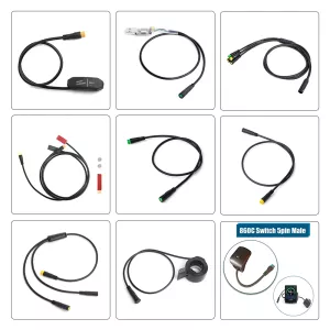 E-bike Cable For Bafang/8FUN Motor Kits Gear Sensor USB Programming Hydraulic Brake Sensor Display Holder 5PIN Brake 3pin 1T4