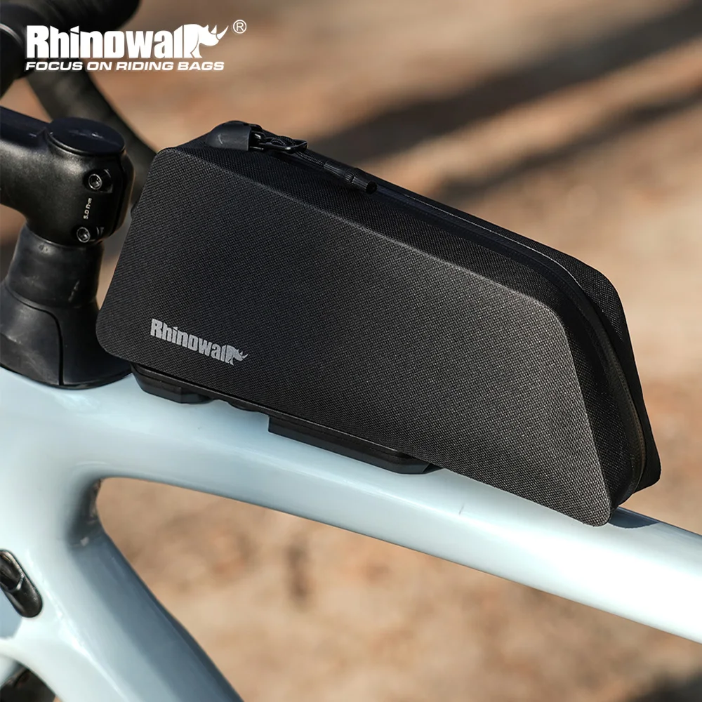 Sleek Black Bicycle Storage Bag On Frame