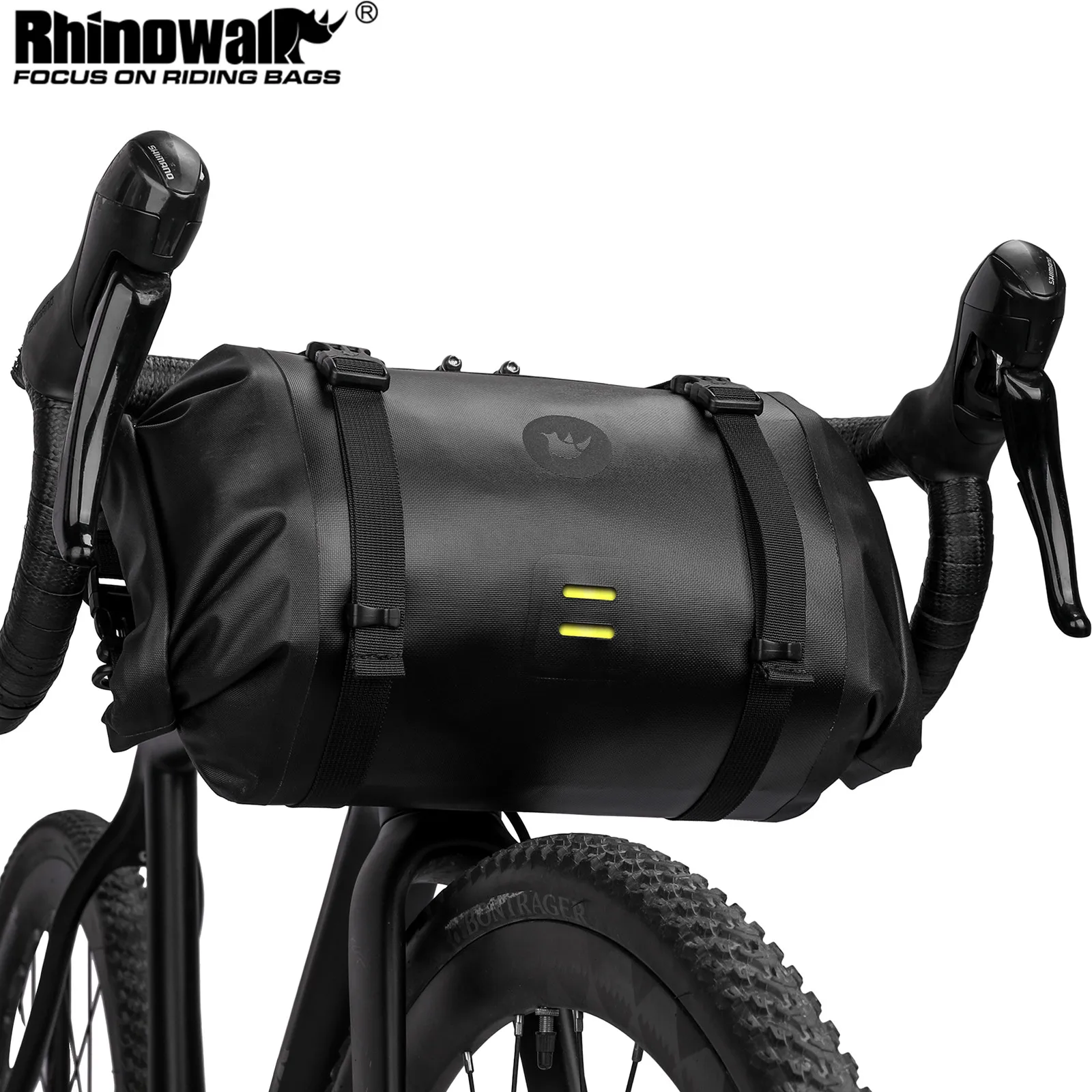 Stylish Black Bicycle Handlebar Bag Design