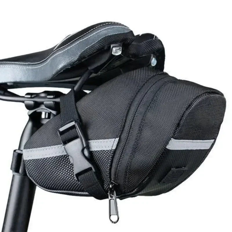 Compact Black Bicycle Seat Bag For Essentials