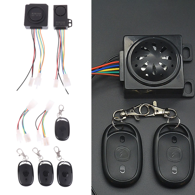 Wireless Remote Control Alarm System Components