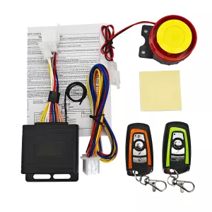Motorcycle Alarm System 1-Way Motorcycle Anti Theft Kit Car Security Alarm System DC 12V 125dB Built in Vibration Sensor