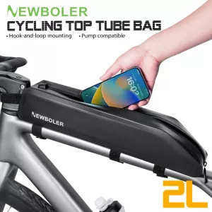 NEWBOLER 2L Bike Frame Front Tube Bag Bike Packing Pouch MTB Road Bike Tool Bag Cycling Top Tube Bag Bicycle Accessories