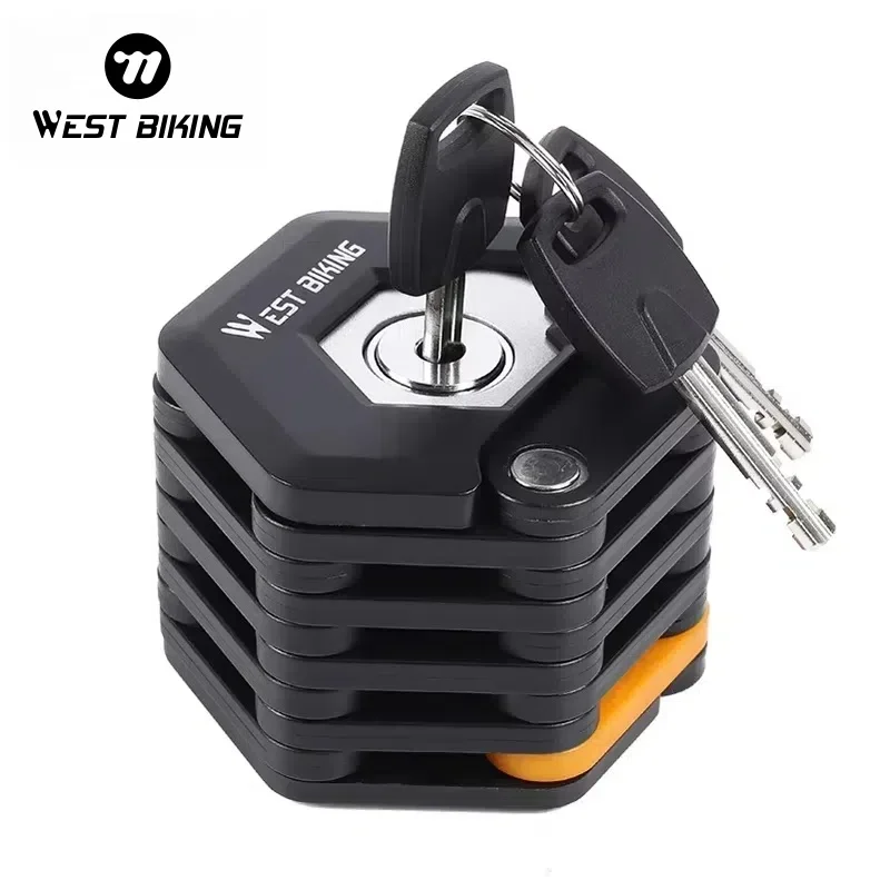 Compact Hexagonal Bike Lock With Keys