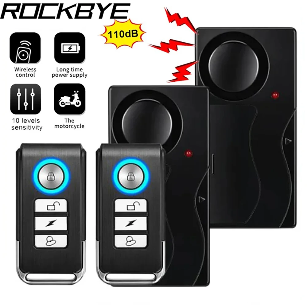 Wireless Motorcycle Alarm System With Remote Control