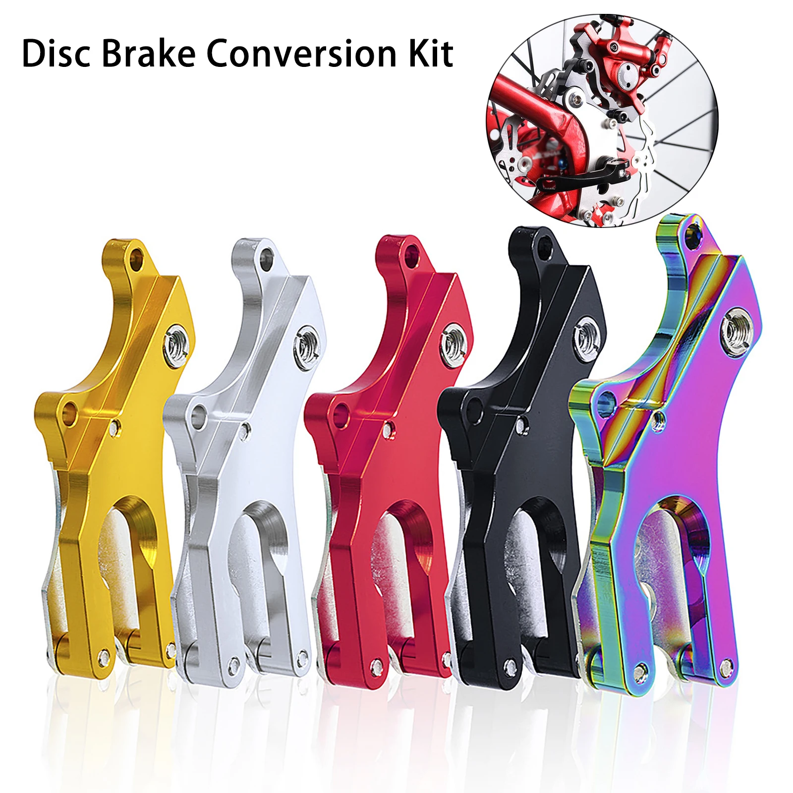 Colorful Disc Brake Conversion Kit Components
