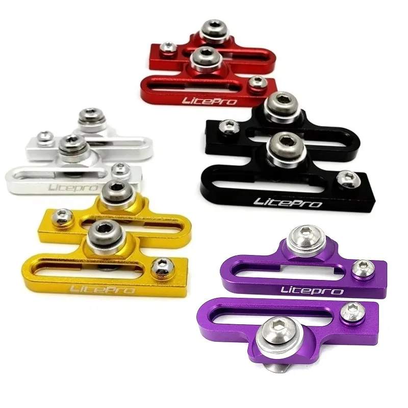 Colorful Litepro Bicycle Accessories Displayed Together