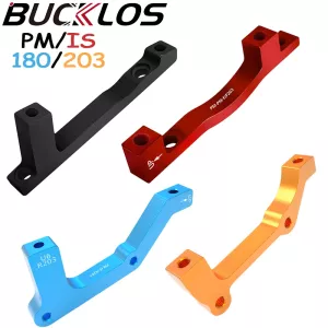 BUCKLOS bicycle disc brake adapter IS PM bike disc brake mount adapter to 180/203MM bike brakes caliper adaptor with bolts