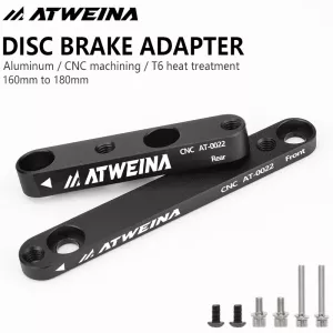 ATWEINA High-Strength Disc Brake Adapter CNC Aluminum 160-180mm Conversion Kit for Road Bike with Screws