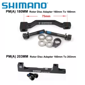 SHIMANO Original Disc Brake Adapter PM A Pillar Disc Brake Bracket For 180mm 203mm Rotor RT86 RT81 RT56 F180P/P2 F203P/PM