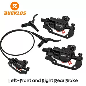 BUCKLOS Bicycle Hydraulic Disc Brake Oil Pressure MTB Bike Brake Caliper Lever Left Front Right Rear 800 1500mm Hydraulic Brakes