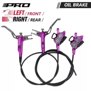 IIIPRO 4 Piston E4 MTB Bicycle Hydraulic Disc Brake Front/Rear Set 800/1550mm Separate Road Mountain Bike Disc Brake Set