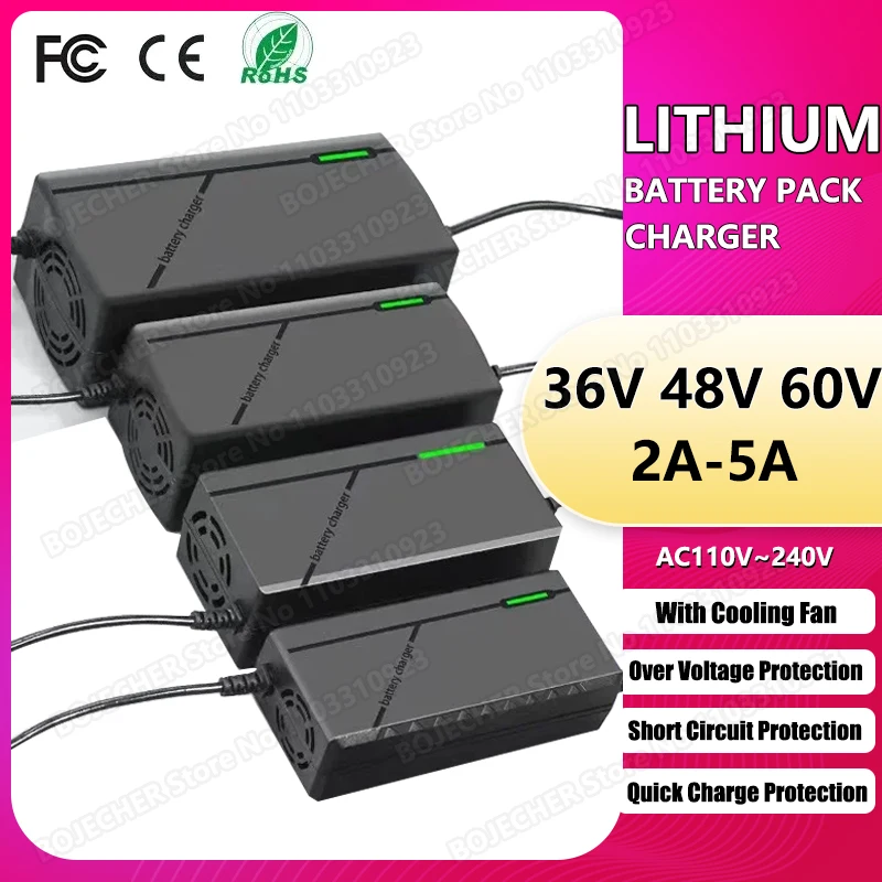 Lithium Battery Pack Chargers With Specifications