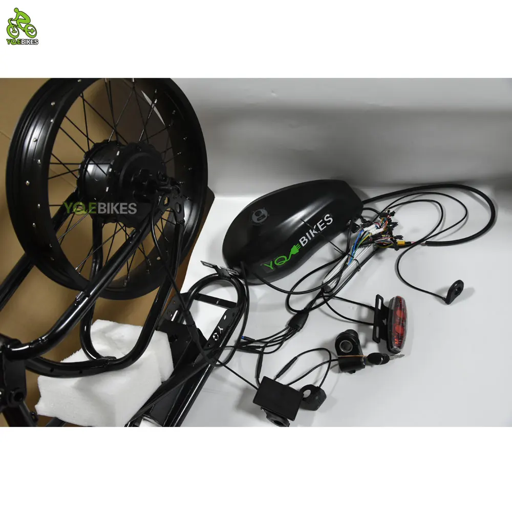 Electric Bike Components And Accessories Displayed