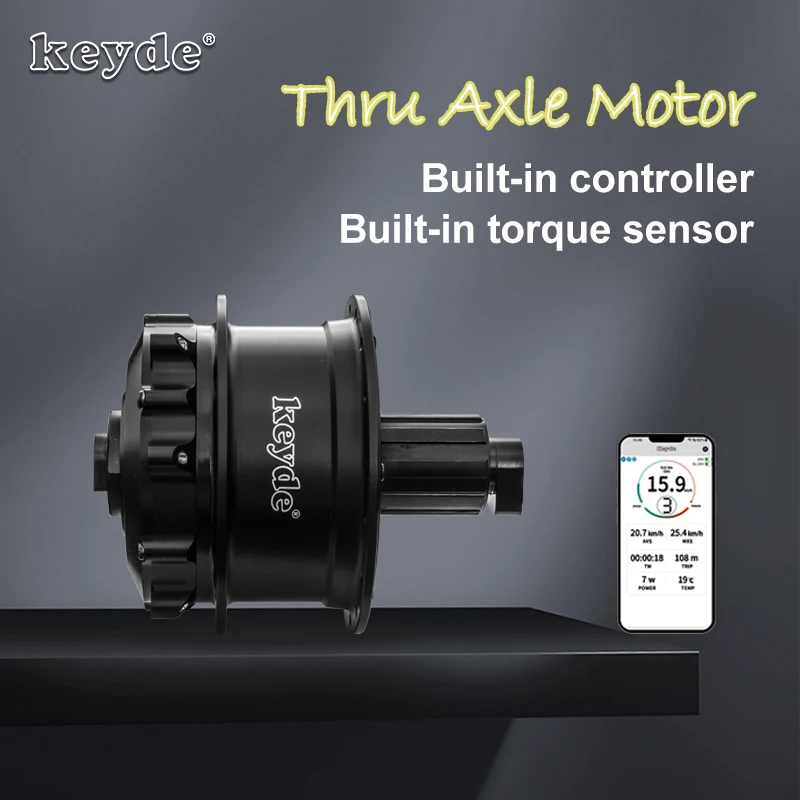 Keyde Thru Axle Motor With Display Features