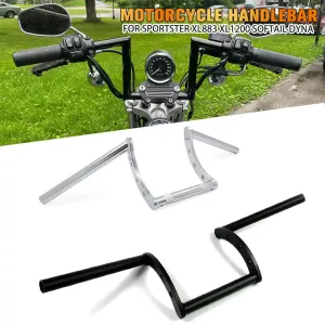 Motorcycle 25mm 1″ Handlebar Handle Bar Drag Bars Fit for Harley XL883 1200 1340 Buell Softail Dyna Cafe Racer Chopper Bobber