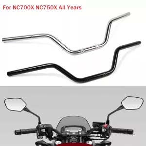 1″ 22mm Motorcycle Handlebar Drag Bar Motor Parts For Honda NC700X NC750X NC750 X NC700 X All Years Black Chrome Handle Bar