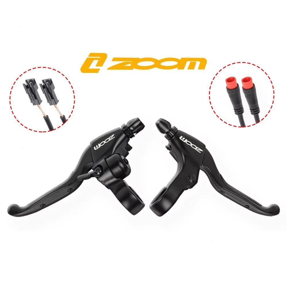 Bicycle Brake Levers With Connectors Displayed